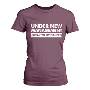 Funny Fiancé T Shirt For Women Engagement Gift For Fiance Bachelor Party TS10 Maroon Print Your Wear
