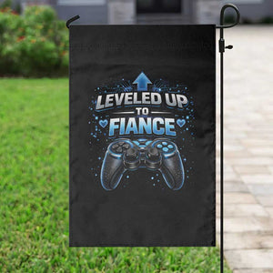 Leveled Up To Fiance Garden Flag Newly Engaged Gifts For Him Gamer TS10 Print Your Wear