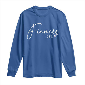 Fiancee Era Long Sleeve Shirt Engaged Bride Bachelorette Outfits TS10 Royal Blue Print Your Wear