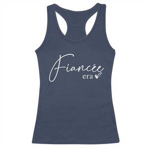 Fiancee Era Racerback Tank Top Engaged Bride Bachelorette Outfits TS10 Navy Print Your Wear