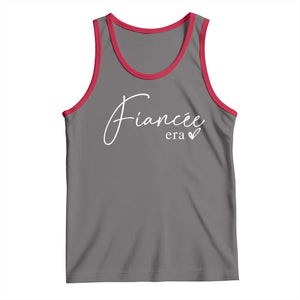 Fiancee Era Tank Top Engaged Bride Bachelorette Outfits TS10 Deep Heather Red Print Your Wear