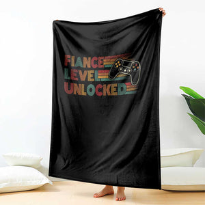 Fiance Level Unlocked Throw Blanket Retro Engaged Gifts For Him Gamer TS10 Print Your Wear