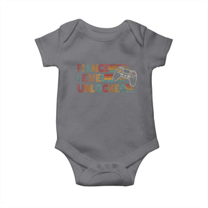 Fiance Level Unlocked Baby Onesie Retro Engaged Gifts For Him Gamer TS10 Charcoal Print Your Wear