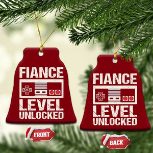 Leveled Fiance Unlocked Ceramic Ornament Engagement Gift For Fiancé Bachelor Party TS10 Print Your Wear