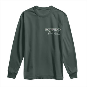 Personalized Fiance Long Sleeve Shirt Custom Date Boyfriend Engagement Gifts Future Mr and Mrs TS10 Dark Forest Green Print Your Wear