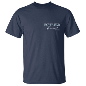 Personalized Fiance T Shirt Custom Date Boyfriend Engagement Gifts Future Mr and Mrs TS10 Navy Print Your Wear