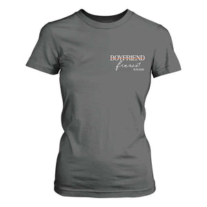 Personalized Fiance T Shirt For Women Custom Date Boyfriend Engagement Gifts Future Mr and Mrs TS10 Dark Heather Print Your Wear