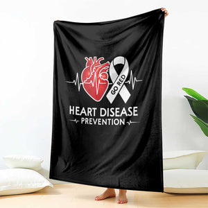 Go Red Heart Disease Prevention Throw Blanket Heartbeat CHD Wear Red February Month TS10 Print Your Wear