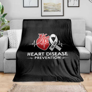 Go Red Heart Disease Prevention Throw Blanket Heartbeat CHD Wear Red February Month TS10 Print Your Wear