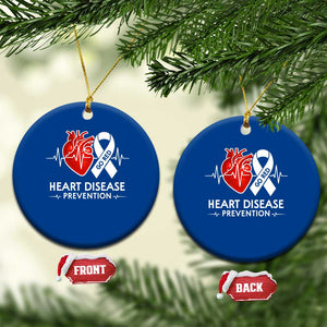 Go Red Heart Disease Prevention Ceramic Ornament Heartbeat CHD Wear Red February Month TS10 1pc Blue Print Your Wear