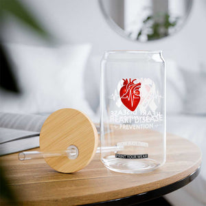 Go Red Heart Disease Prevention Glass Can Heartbeat CHD Wear Red February Month TS10 Print Your Wear