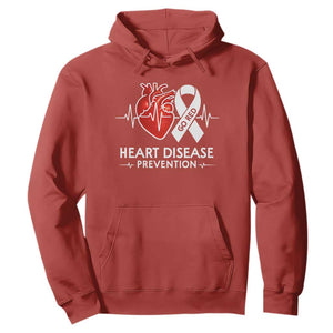 Go Red Heart Disease Prevention Hoodie Heartbeat CHD Wear Red February Month TS10 Red Print Your Wear