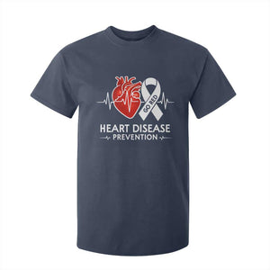Go Red Heart Disease Prevention T Shirt For Kid Heartbeat CHD Wear Red February Month TS10 Navy Print Your Wear