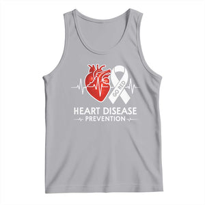 Go Red Heart Disease Prevention Tank Top Heartbeat CHD Wear Red February Month TS10 Athletic Heather Print Your Wear