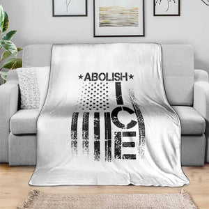Abolish ICE Throw Blanket Vintage American Flag TS10 Print Your Wear