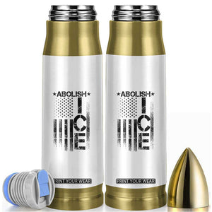 Abolish ICE Bullet Tumbler Vintage American Flag TS10 White Print Your Wear