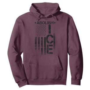 Abolish ICE Hoodie Vintage American Flag TS10 Maroon Print Your Wear