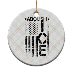 Abolish ICE Ceramic Ornament Vintage American Flag TS10 1pc Christmas Plaid Print Your Wear
