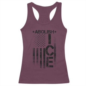 Abolish ICE Racerback Tank Top Vintage American Flag TS10 Maroon Print Your Wear