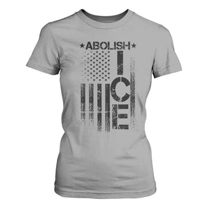 Abolish ICE T Shirt For Women Vintage American Flag TS10 Sport Gray Print Your Wear