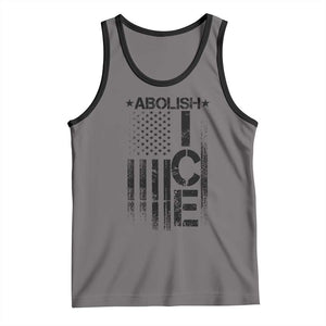 Abolish ICE Tank Top Vintage American Flag TS10 Deep Heather Black Print Your Wear