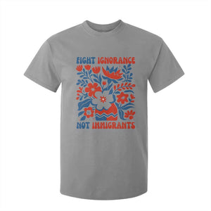 Protest Immigrant T Shirt For Kid Fight Ignorance Not Immigrants TS10 Sport Gray Print Your Wear