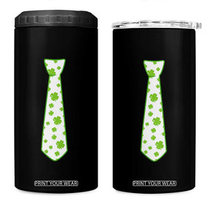 Shamrocks Tie 4 in 1 Can Cooler Tumbler Kids St Patricks Day Costume Party Humor TS10 One Size: 16 oz Black Print Your Wear