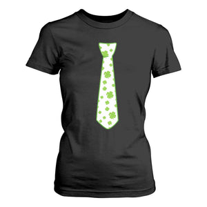 Shamrocks Tie T Shirt For Women Kids St Patricks Day Costume Party Humor TS10 Black Print Your Wear