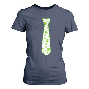 Shamrocks Tie T Shirt For Women Kids St Patricks Day Costume Party Humor TS10 Navy Print Your Wear
