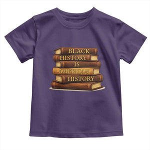 Black History Month Toddler T Shirt Book Lover Teacher Black History Is American History TS10 Purple Print Your Wear