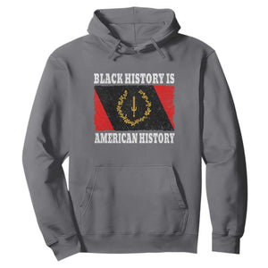 Black History Is American History Hoodie Afro African Black American Heritage Flag TS10 Charcoal Print Your Wear