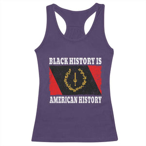 Black History Is American History Racerback Tank Top Afro African Black American Heritage Flag TS10 Purple Print Your Wear