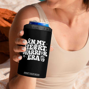 CHD Heart Disease Awareness 4 in 1 Can Cooler Tumbler In My Heart Warrior Era TS10 Print Your Wear