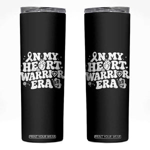 CHD Heart Disease Awareness Skinny Tumbler In My Heart Warrior Era TS10 Black Print Your Wear