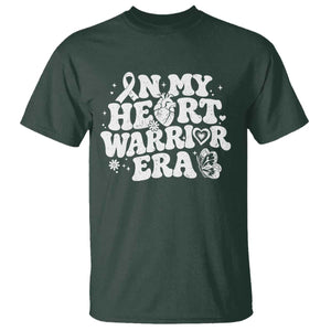 CHD Heart Disease Awareness T Shirt In My Heart Warrior Era TS10 Dark Forest Green Print Your Wear