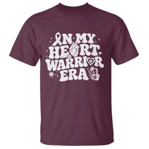 CHD Heart Disease Awareness T Shirt In My Heart Warrior Era TS10 Maroon Print Your Wear