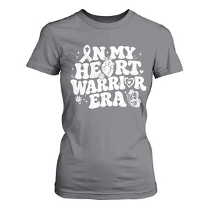 CHD Heart Disease Awareness T Shirt For Women In My Heart Warrior Era TS10 Charcoal Print Your Wear