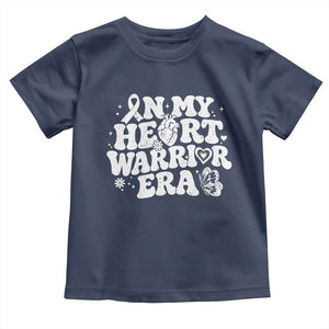 CHD Heart Disease Awareness Toddler T Shirt In My Heart Warrior Era TS10 Navy Print Your Wear