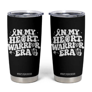 CHD Heart Disease Awareness Tumbler Cup In My Heart Warrior Era TS10 Black Print Your Wear