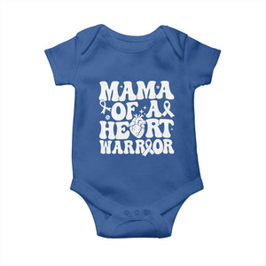 CHD Heart Disease Awareness Baby Onesie Heart Warrior Mama TS10 Royal Blue Print Your Wear