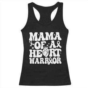 CHD Heart Disease Awareness Racerback Tank Top Heart Warrior Mama TS10 Black Print Your Wear