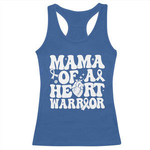 CHD Heart Disease Awareness Racerback Tank Top Heart Warrior Mama TS10 Royal Blue Print Your Wear