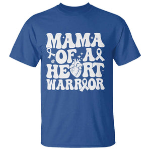 CHD Heart Disease Awareness T Shirt Heart Warrior Mama TS10 Royal Blue Print Your Wear
