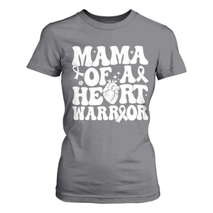 CHD Heart Disease Awareness T Shirt For Women Heart Warrior Mama TS10 Charcoal Print Your Wear