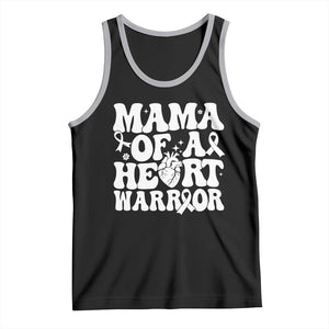CHD Heart Disease Awareness Tank Top Heart Warrior Mama TS10 Black Athletic Heather Print Your Wear