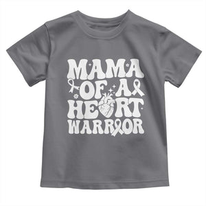 CHD Heart Disease Awareness Toddler T Shirt Heart Warrior Mama TS10 Charcoal Print Your Wear