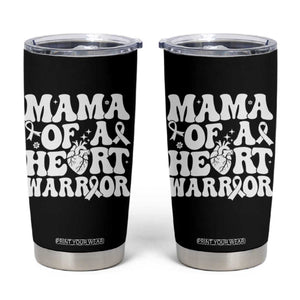 CHD Heart Disease Awareness Tumbler Cup Heart Warrior Mama TS10 Black Print Your Wear