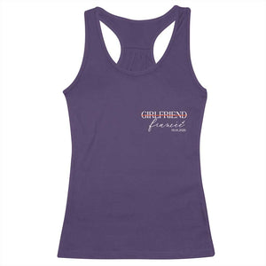 Personalized Fiancee Racerback Tank Top Custom Date Girlfriend Engagement Gifts Future Mr and Mrs TS10 Purple Print Your Wear