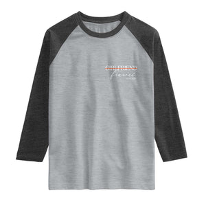 Personalized Fiancee Raglan Shirt Custom Date Girlfriend Engagement Gifts Future Mr and Mrs TS10 Heather Gray Heather Charcoal Print Your Wear