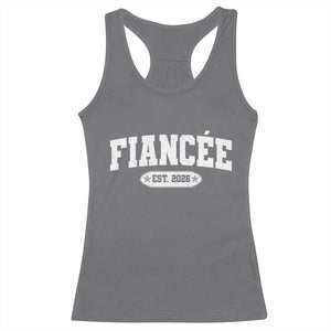 Fiancee Est 2026 Racerback Tank Top Future Mrs. and Mr. Bridal Shower Engagement Gift TS10 Charcoal Print Your Wear